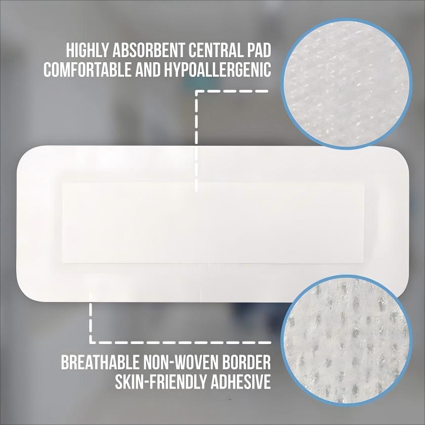 White Non-woven Adhesive Dressing - Image 6
